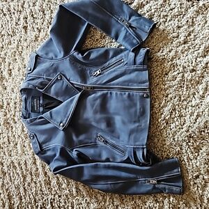 Lucky Brand Leather Moto Jacket